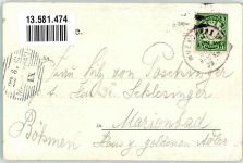 W8000 München Frühlingsfest Adelskorrespondenz Künstlerfest 1903 Gebrauchsspuren