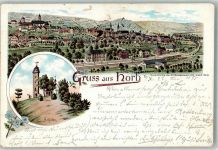 72160 W7240 Horb am Neckar 1898 Lithographie Schütte