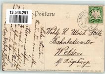 90579 W8506 Langenzenn 1908 - Nürnberg-Würzburger Hauptstraße