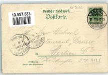 08294 O9401 Grüna b Aue, Sachs 1899 Gebrauchsspuren Lithographie Gasthaus Bad Grüna Maria Josepha Turm