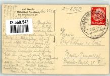 18225 O2565 Arendsee Kühlungsborn, Ostseebad Foto AK Hotel Wenden