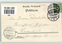 76275 W7505 Ettlingen 1897 Lithographie Gasthaus Vogelsang