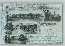 Choltice Choltitz 1900 BOAKC Lithographie Schloss