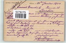 20100 Milano 1900 BOAKC Fabrik Secheria Elektrica Lithographie Briefmarke bildseitig