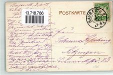 97318 W8710 Kitzingen 1908 BOAKC 500 Jahre Schützengesellschaft Kitzingen Huldigungsscheibe Feste Kitzingen Schützenhaus