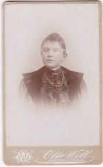 O8280 Großenhain , Sachs Fotograf Otto Will Kronenstraße CDV FOTO KEINE AK