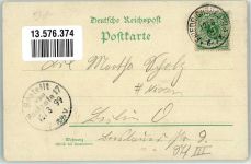 O1162 Friedrichshagen Gruss aus Müggelsee mit Mermaid Nixe Lithographie / Künstlerkarte