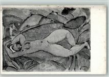 Eberz Josef Liegender Akt Galerie Neue Kunst Goltz Hans um 1920 Expressionismus BOAKC