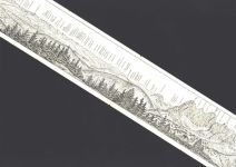 Austriahütte Klapp AK 3-fach Rundblick von der Austriahütte im Dachsteingebiet