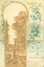 Korkrelief Verlag E.B. & C.i.B.Eduard Büttner 9486 Korkkarte
