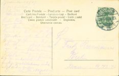 Schwalben Flieder Korb Reliefdruck 1909