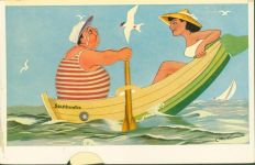 Rudern Mann und Paddel beweglich Mechanik Mechanik Dreh AK