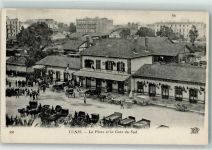 Tunis - la Place et la Gare du Sud