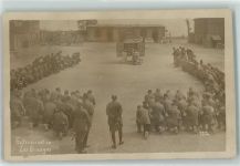 10210 Les Granges 1916 Privatfoto AK Gottesdienst Uniform Soldat Militär