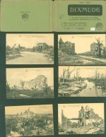 Dixmude Dixmont / Diksmuide Kleinposten bis 20 Lot mit 10 AK WK I Kriegszerstörungen Ruinen Originalumschlag