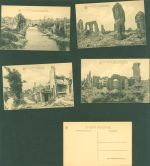 Dixmude Dixmont / Diksmuide Kleinposten bis 20 Lot mit 10 AK WK I Kriegszerstörungen Ruinen Originalumschlag