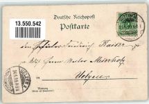 29378 W3120 Wittingen , Niedersachs 1899 Lithographie Superintendentur Kirche Kriegerdenkmal