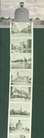 O1800 Brandenburg an der Havel Bismarckwarte Bismarckdenkmal AK mit Leporello