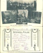 38879 O3706 Schierke am Brocken Klapp AK Hotel Waldfrieden