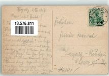 07338 O6801 Drognitz 1913 - Dorfkirche Gasthaus Franke Emailleschild