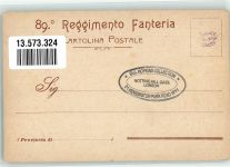 84100 Salerno Lithographie 89. Regiment Fanteria Brigata Salerno