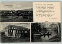 74392 W7121 Freudental , Württ - Erholungsheim Park Ruderboot Gedicht