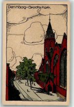 2491 Den Haag Künstlersteindruck Groote Kerk