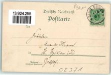 08371 O9610 Glauchau 1900 - Schloss Hinterglauchau Mond Gruss