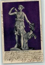 Slkulptur Diana Jagd Verlag Röpke HGL, Verlag Meteor 1901