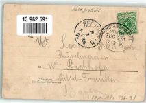 W7880 Bad Säckingen Trompeter HGL 1899 Lithographie / Mondschein