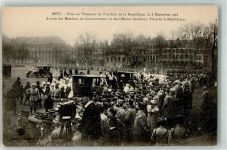 57000 Metz Gebrauchsspuren Fetes en l'honneur du President de la Republique 8. Decembre 1918 Arrivee des Membres du Gouvernement et des Officiers Generaux Place de la Republique