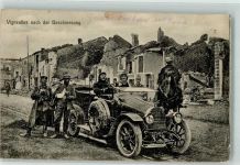 54360 Vigneulles - Nach der Beschiessung Oldtimer Solfaten Trümmer