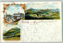 02779 O8813 Waltersdorf b Zittau 1897 Gebrauchsspuren Berggasthaus Lausche