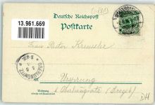 02779 O8813 Waltersdorf b Zittau 1897 Gebrauchsspuren Berggasthaus Lausche