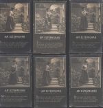 Serie komplett Lot mit 6 AK Am Elterngrab Trauer Foto AK