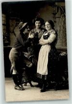 Dirndl Tracht Transvestit Privatfoto AK