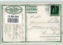 90402 W8500 Nürnberg 1912 Künstlerkarte 8. Deutsches Sängerbundesfest sign. Herm. Gradl