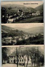 07429 O6821 Döschnitz 1917 Gebrauchsspuren Gasthaus Riss