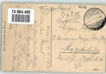 07429 O6821 Döschnitz 1917 Gebrauchsspuren Gasthaus Riss