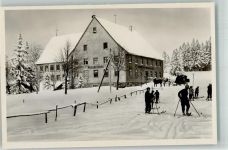 78141 W7741 Escheck - Gasthaus Pension Zum Kreuz Winter Skifahrer