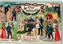 Nr. 44 Artillerie Musterung 1910 Gebrauchsspuren