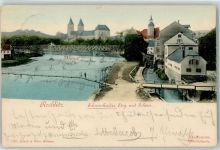 09306 O9290 Rochlitz 1901 - Schwankender Steg u. Schloss