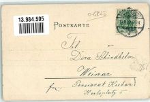 07427 O6825 Schwarzburg 1902 Gebrauchsspuren Schloss Hotel Weisser Hirsch