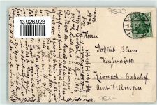 76131 W7500 Durlach 1916 Gebrauchsspuren Turmberg