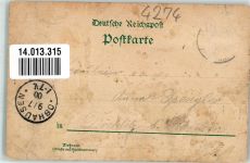 06343 O4274 Mansfeld , Südharz 1900 Gebrauchsspuren Lithographie Elekt. Centrale Kunze`s Gasthaus Lichtloch 81