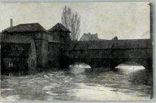 90402 W8500 Nürnberg - Hochwasser-Katastrophe 5.2.1909 Henkersteg