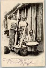 Antananarivo 1908 Gebrauchsspuren Tracht Reis kochen
