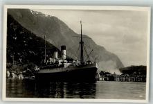 Odda Foto AK Dampfschiff