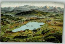 5202 Neumarkt am Wallersee Foto AK Vogelschau Wallersee