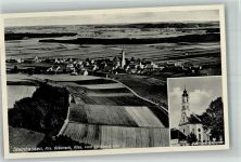 88427 W7953 Steinhausen b Bad Schussenried Foto AK Fliegeraufnahme Wallfahrtskirche